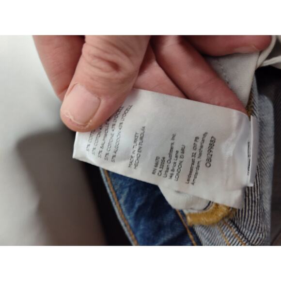 Free People We the Free Raw Hem Paint Splatter Boyfriend Fit Jeans NWOT size 29 - Picture 5 of 9